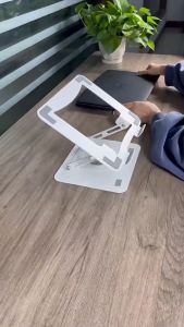 360-degree foldable rotating laptop stand Suspended metal stand Double non-slip desktop lift increase heat dissipation rotary stand