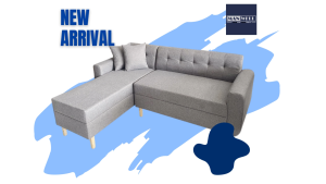 JAYVEE LTYPE SOFA WITH PILLOW FOR LIVING ROOM - MANWELL