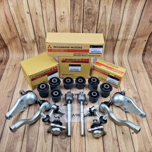 1PAKET BUSING ATAS BAWAH RACK END LING STABIL BAL JOIN TI ROD MITSUBISHI TRITON PAJERO 2014 KEBAWAH