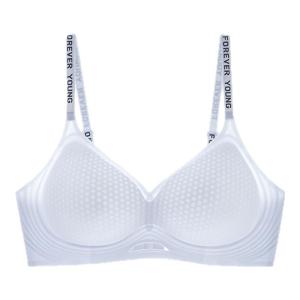 Miiow | Ice Silk Thin Womens Underwear Beautiful Back Seamless Anti-Sagging New Style Summer Sports Leisure Bra Young Women V-Neck