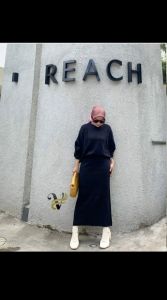 OUTFIT RAJUT Baju One Set Wanita Kekinian Motip Rok Span Atasan Batwing