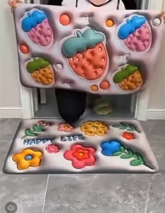 คุณปิดการชิดเจน พรมขนสั้น เชิงปูพื้น พรมเช็ดเท้าห้องน้ํา ของ กันลื่น ดูดซับน้ำได้ดี เนื้อนิ่ม ดูดซับ