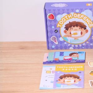 Dental Protection Games For Kids Teeth Habit Cultivation Puzzle Hand-Eye Coordination Early Education Dentist Enlightenment Toys