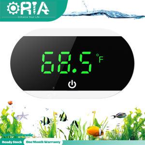 Oria Aquarium máy theo dõi nhiệt độ màn hình LED Bể Cá cảm biến nhiệt độ độ chính xác cao đo nhiệt độ không dây cho cá Betta thủy sản pin có thể thay thế