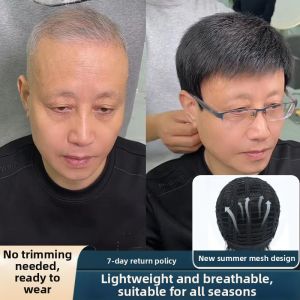 Weiwei | Men Full Coverage Wig Breathable Natural Look