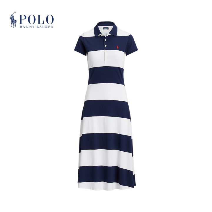 Women's Cotton Mesh Polo Dress