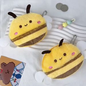 Dompet Boneka Tawon Resleting Little Bee Pouch Tempat Make Up Kosmetik Koin Kunci KCO4437