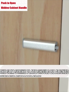 Stainless Steel Magnet Damper Tip On Push To Open Untuk Kabinet Lemari