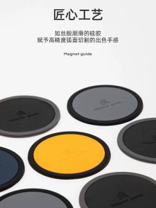 Lead Magnetic Disk Car Phone Holder Silicone Ultra-Thin Patch Wireless Charger round Suction Cup Magnetic Iron Sheet Adhesive Car Navigation Neutral Metal Magnetic Ring Stable Not Hurt Machine Abrasion Resistant