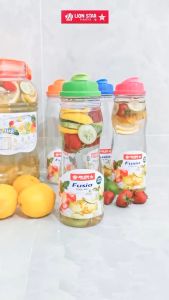 ( BISA COD ) PROMO BOTOL AIR MINUM LION STAR L-27 FUSIA COOL POT 1.2 LITER / BOTOL AIR MINUM DINGIN / TEMPAT AIR MINUM JUS / BOTOL INFUSED WATER / BPA FREE