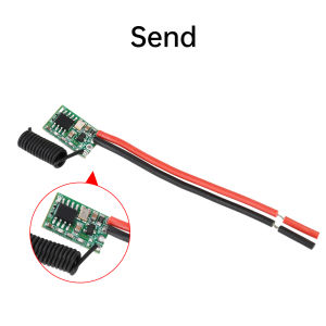 DC 3V-24V Wide Voltage Universal RF Module Miniature Wireless Transmitter-Receiver Module 433MHZ Transmitter LED Remote Control