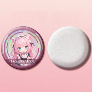 Custom Printing Colorful Laser Flash Badge