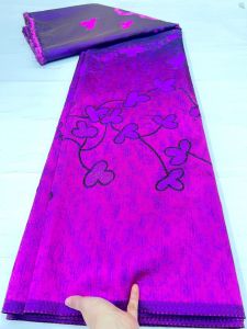 African Nigerian High-Quality Lace FabricTulle Embroidery Guipure Organza for Party Gown Jacquard Wedding Dress 5Yard AT2920