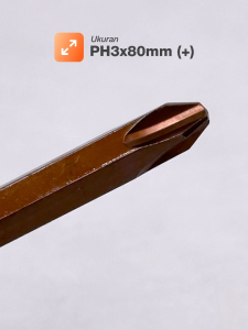 Mata Obeng Ketok Tekiro + PH3 Obeng Getok Satuan Tumpul