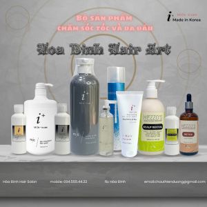 Bộ dầu gội tonic Michi giúp mọc tócngăn rụng và gàunấmngứa tẩy da chết da đầu của Hàn Quốc hàng chính hãng