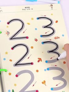 136 pages Tracing workbook for kid Preschool Educational Kids Erasable Pen Logical Thinking Training