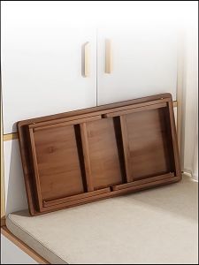 โต๊ะเก็บของขนาดใหญ่ โต๊ะกาแฟขนาดเล็ก วัสดุ: โต๊ะไม้ไผ่ โต๊ะเสื่อทาทามิสไตล์ญี่ปุ่น โต๊ะกาแฟสี่เหลี่ยม โต๊ะระเบียง โต๊ะ พับ ขาโต๊ะหนา / โต๊ะหนา / ความสามารถในการรับน้ําหนักที่แข็งแกร่ง(HongKong60)