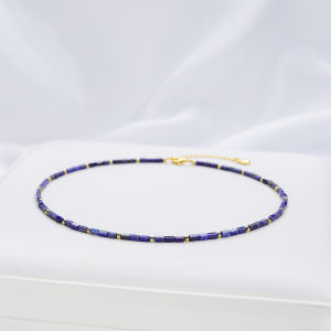 2*4MM Natural Stone Necklace For Women Handwork Choker Jewelry Trending Products Free Shipping New in Heart Pendant