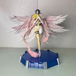 Digimon Adventure Figure Angemon Action Figurine Angewomon Statue 28cm Pvc Collection Desk Ornament Model Birthday Gift