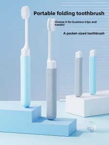 COLORFUL SUMMER DRESS | Foldable Portable Travel Toothbrush Set Mini Multi-Function Soft Bristle Toothbrush