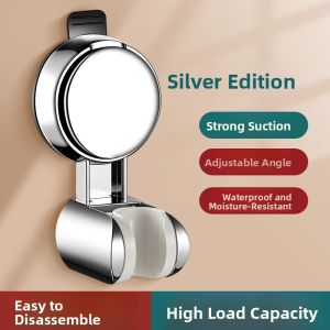 MONLEYTA | Universal Adjustable Shower Head Holder suction cup type movable no drilling required bathroom flower pot bracket child friendly