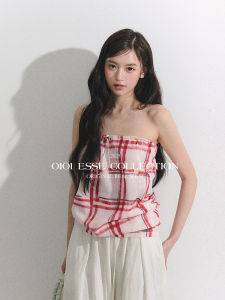 Áo Ngực Vintage In Chữ thập Đỏ Mùa Xuân