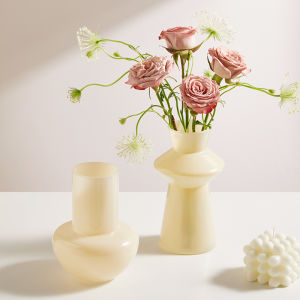 Nordic Style Glass Flower Vase Decorative Piece Living Room Decor Water Cultivation High End Feelings Ins Famous Small Flower Vase