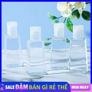 Chai Chiết Mỹ Phẩm Hình Thang Nắp Bất 30ML/60ML Mang Đi Du Lịch Tiện Lợi - Chai Nhựa Rông Trong Suốt Đựng Gel Rửa Tai  Dầu Gội  Sữa Tắm - Lọ Chiết Nước Hoa 30ml  60ml
