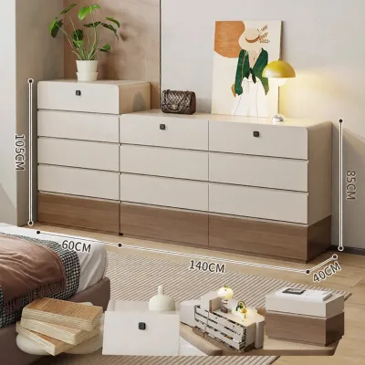 ZUNTONGGE | Ultra-thin Solid Wood Storage Cabinet with Sideboard 30cm