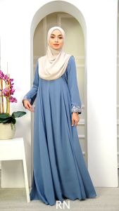 Dress Cinderella 3.0 Chiffon Full Lining Cutting Princess Longgar Labuh Bertali Plus Size