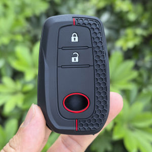 Ốp Chìa Khóa Ô Tô Silicon Có Móc Khóa Dành Cho Xe Toyota Corolla Hatchback Yaris Cross Prius Hilux Land Cruiser LC200 LC250 LC300