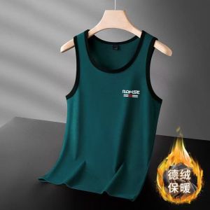 Áo Vest in Họa Tiết Mùa Hè Ice Silk Mỏng Không Tay Áo Thun Thường Ngày Cho Nam Áo Sơ Mi Cơ Bản Thời Trang Thường Ngày