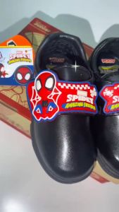 รองเท้านักเรียนชาย ADDA ลายสไปเดอร์แมน รุ่น 41A16-C1 สีดำ