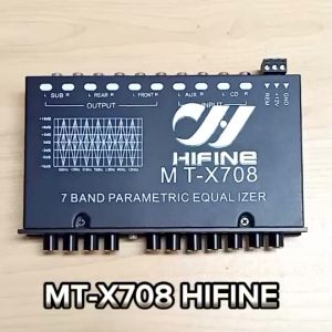 kimphat HIFINE ปรี7แบนแยกซับ กลางแหลมชัด เบสหนัก MT-X708 จำนวน1ตัว เครื่องเสียงรถยนต์ ปรีรถยนต์ วอลุ่มอลูมีเนียมแท้