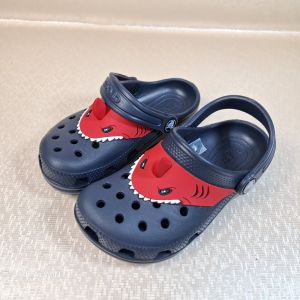 Sandal Crocs Fan Lab Shark Tanduk Clog Kids