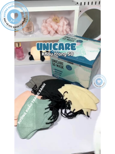 Set 200 Chiếc Khẩu Trang UNICARE 5D Unimask - Kháng Khuẩn Vượt Trội Đạt Chuẩn Y Tế Ngăn Bụi Mịn