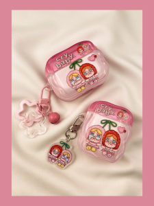 เคส Airpods4 ลายการ์ตูนสีชมพูน่ารัก ป้องกันการตกหล่น ทนทาน สำหรับ Apple pro ไร้สาย Bluetooth รุ่นที่ 3 4 5