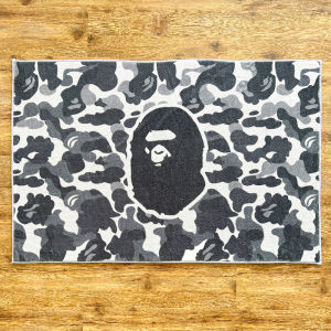 Fashionable Camouflage Carpet Bape Soft Non-Slip Washable Bathroom Bedroom Living Room Door Mat Absorbent Home Decor Rug
