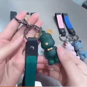 Móc chìa khóa mặt gấu dễ thương cute đáng yêu