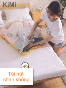 COMBO túi hút chân không để VALI du lịch - tủ đồ. Túi zip kép hút gọn quần áo tăng không gian lưu trữ vali du lịch - ADU79