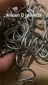 10 cái khoen chữ D màu trắng chiều dài 3cm giá xưởng sản xuất