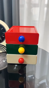 MLADEN Stackable Drawer Desktop Storage Box Cosmetic Desk Student Dormitory Finishing Storage Box Desk Rack