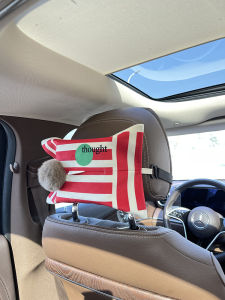 In-Car Creative Tissue Box Hanging Style Automobile Ball Decorative Accessories Premium Feel Car Tissue Bag Hanging Pocket