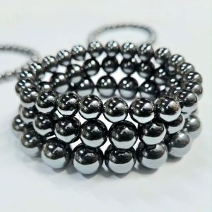 5722# Hematite Bracelet 乌钢石，黑胆石，磁石减轻 风湿痛，关节炎，神经衰弱 reduce rheumatism arthritis neurasthenia insomnia