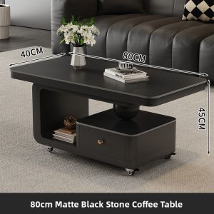 MOSU | Modern Simple Mobile Rock Plate Tea Table