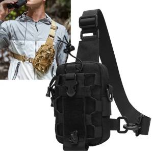 Tactical Fishing Sling Backpack Hunting Cup Storage Chest Bag Outdoor Hiking Clingbing Pouch Men Lightweight Utility Fanny Pack
