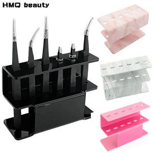 Giá Để Đồ Trang Điểm Bằng Acrylic 6 Lỗ Tiện Dụng Giá Đỡ Kẹp Mi Dụng Cụ Nối Mi Đồ Trang Điểm