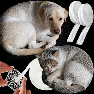 Veterinary Tubular Elastic Bandage Breathable Mesh Stretch Protector for Dog Cat Pet Limbs Body Tail Head