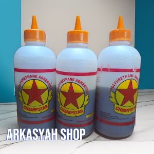 LEM BINTANG PU ORANGE 1/2KG 3 BOTOL (LEM CROT LEM MADU LEM BUSA LEM KAYU)