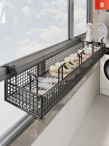 MENGBINFEN | No-drilling Shoe Rack and Window Hooks for Balcony